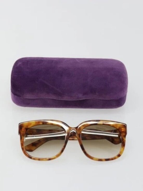 GUCCI Sunglasses plastic Brown GG0361S Auth hk3698 main image 8